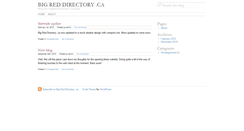 Desktop Screenshot of blog.bigreddirectory.ca